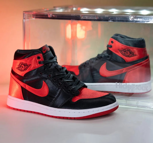 Veja em detalhes o Air Jordan 1 Satin Bred