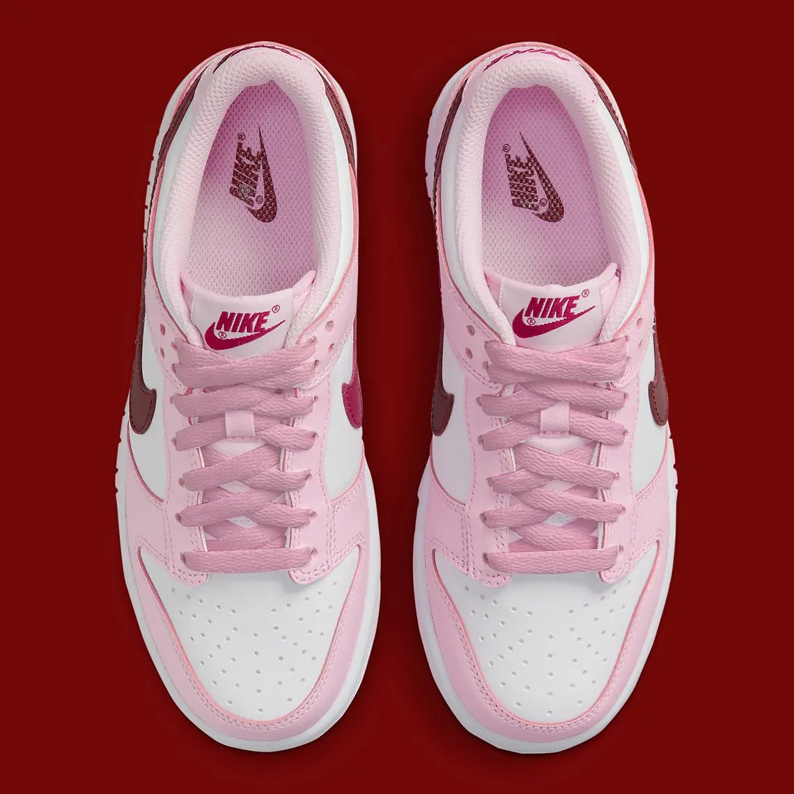 Celebre o dia dos namorados com o Nike Dunk Low Pink Red Foam White –  Sneaker Sul