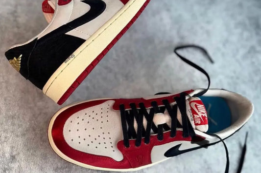 Vazou as primeiras imagens do Air Jordan 1 Low Trophy Room
