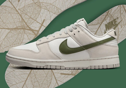 Conheça o novo Dunk cinza que explora a venação de folhas