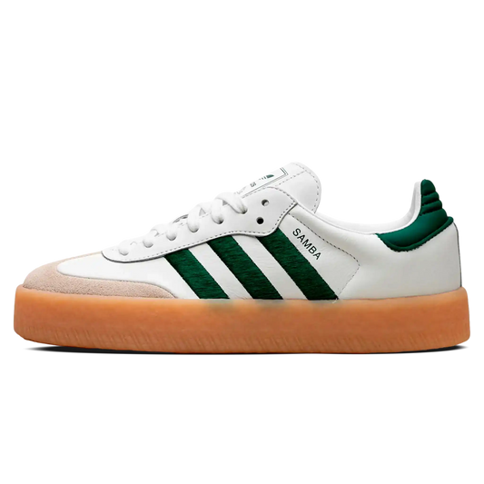 Tênis Adidas Sambae Feminino "White Green" Branco / Verde