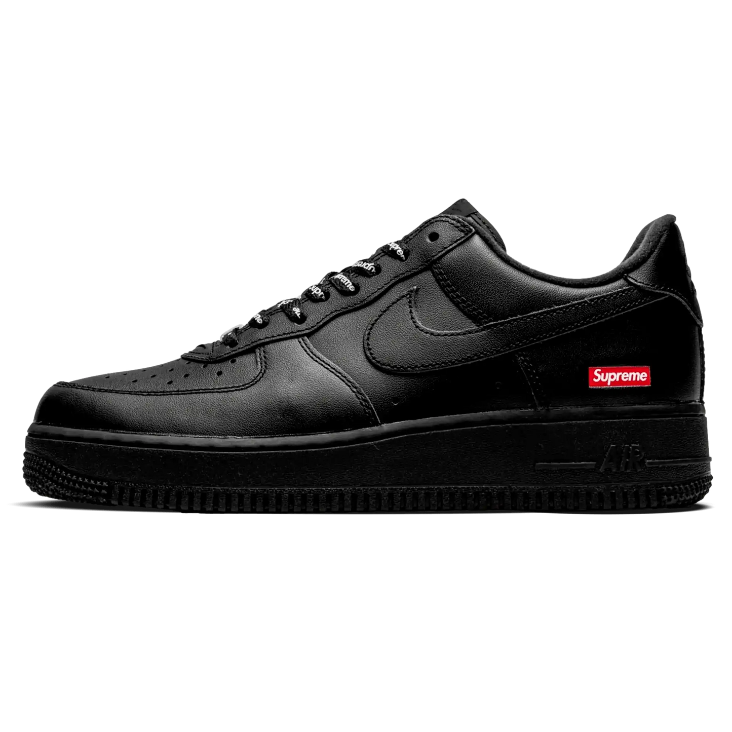Tênis Air Force 1 x Supreme "Black" Preto