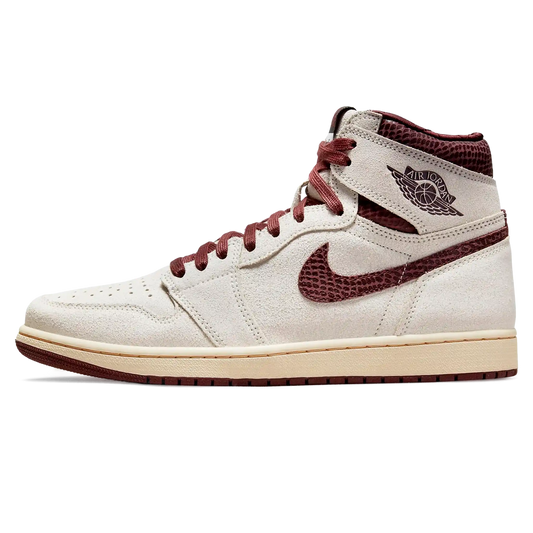 Tênis Air Jordan 1 High x "A Ma Maniere" Branco / Marrom