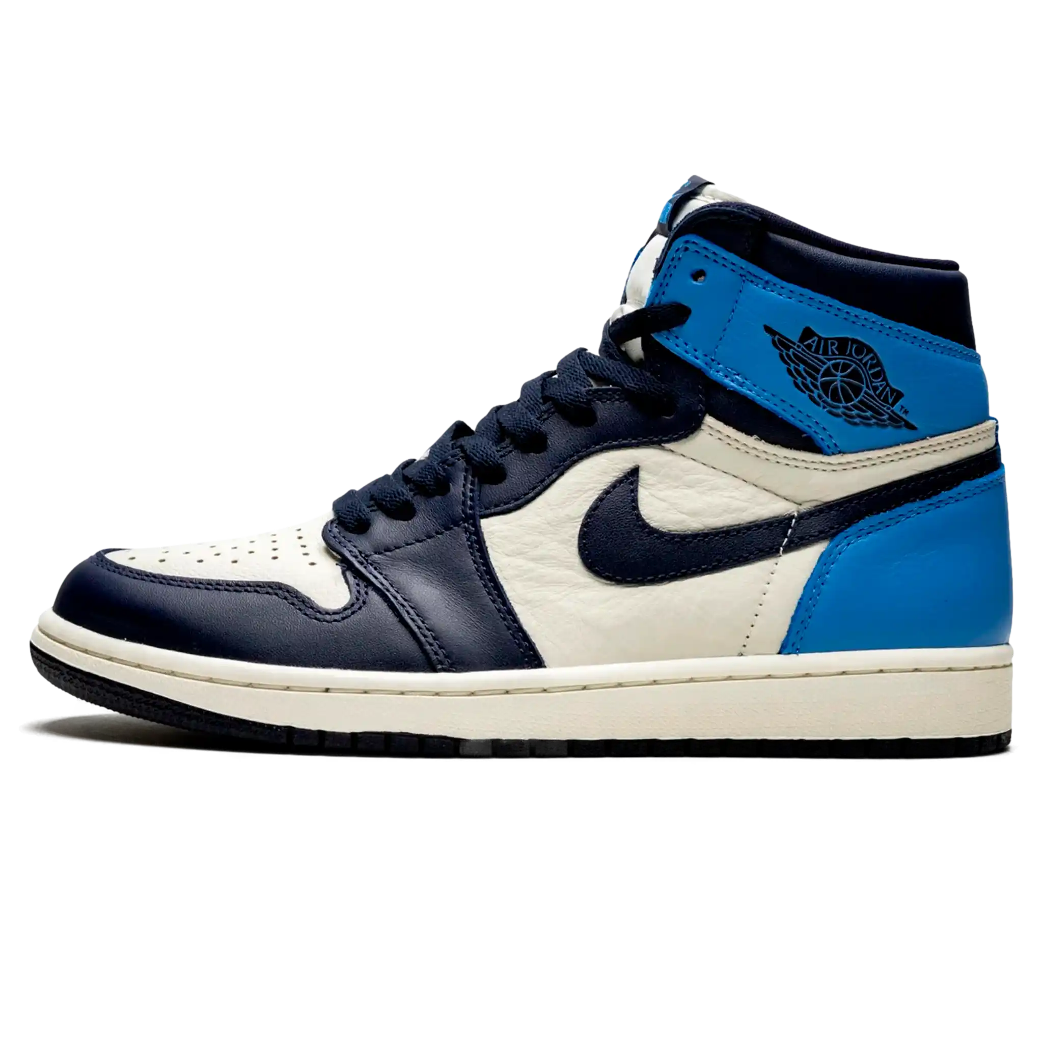 Tenis Air Jordan 1 High Obsidian Azul Branco Sneaker Sul