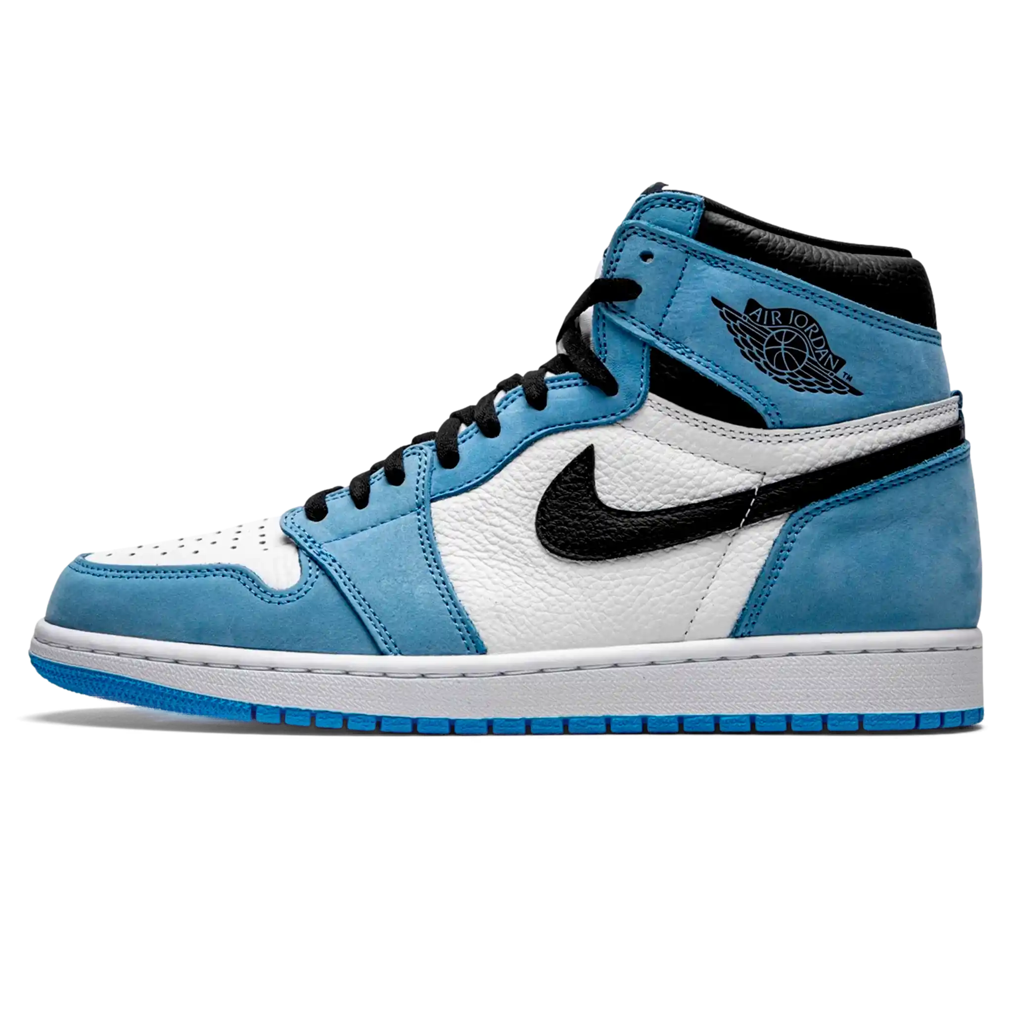 Tenis Air Jordan 1 High University Blue Azul Branco