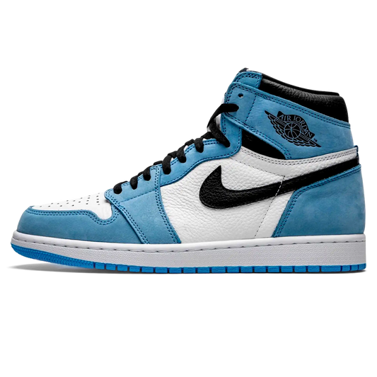 Tênis Air Jordan 1 High "University Blue" Azul / Branco