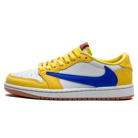 Tênis Air Jordan 1 Low x Travis Scott "Canary" Amarelo