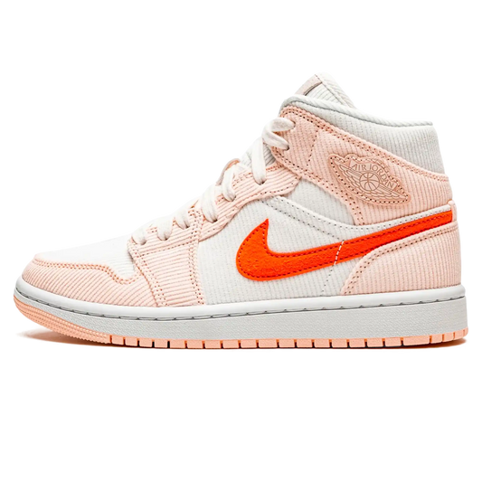 Tênis Air Jordan 1 Mid Feminino "Corduroy" Bege