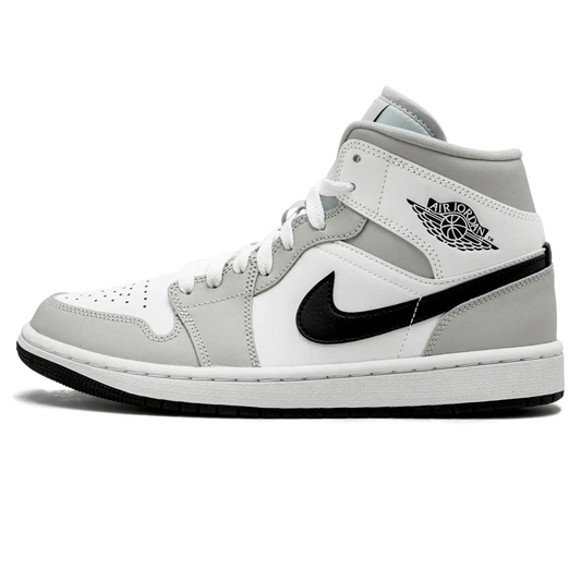 Tênis Air Jordan 1 Mid Feminino "Light Smoke Grey" Cinza