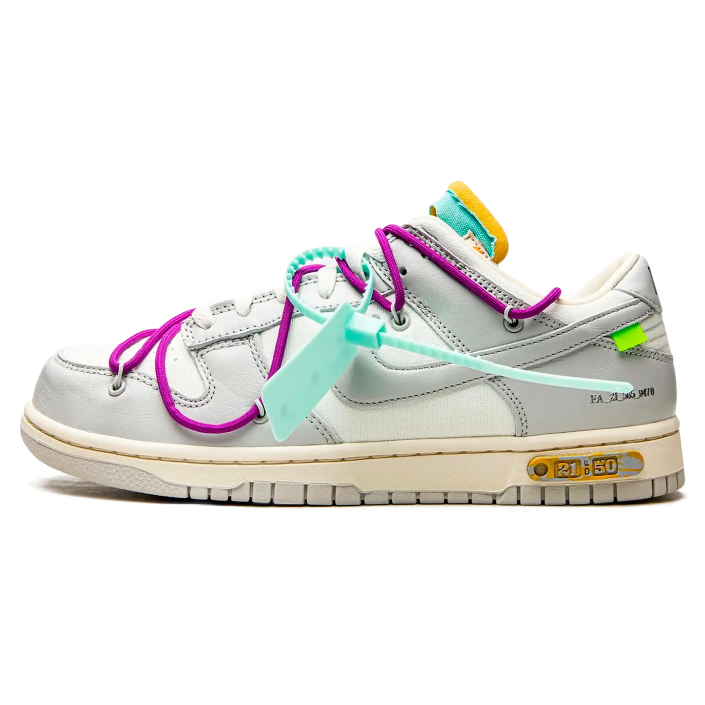 Tênis Nike Dunk Low x Off-White "Lot 21"