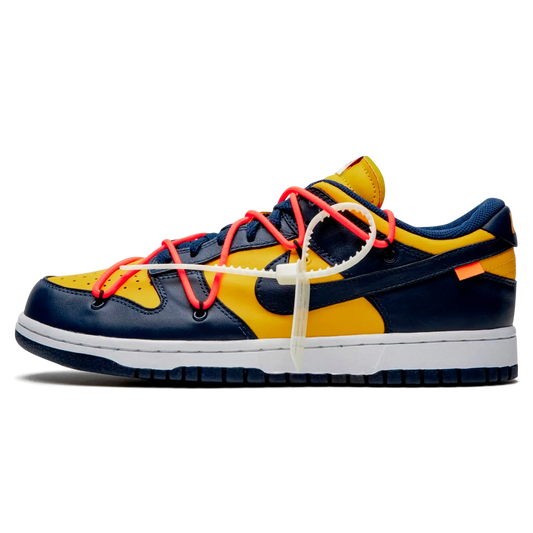 Tênis Nike Dunk Low x Off-White "Michigan"
