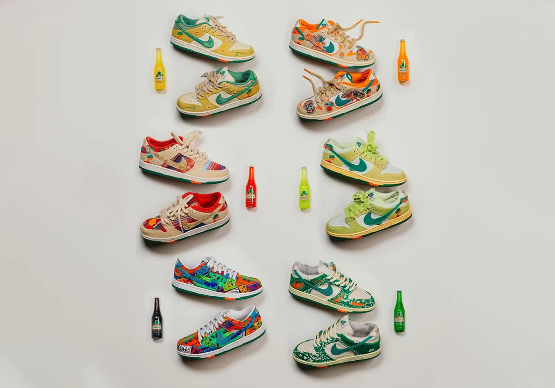 Jarritos comemora aniversário com o lançamento dos modelos Nike SB Dunk Low "Custom Giveaway"