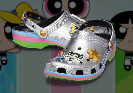 Colaboração icônica do desenho "As Meninas Superpoderosas" x Crocs