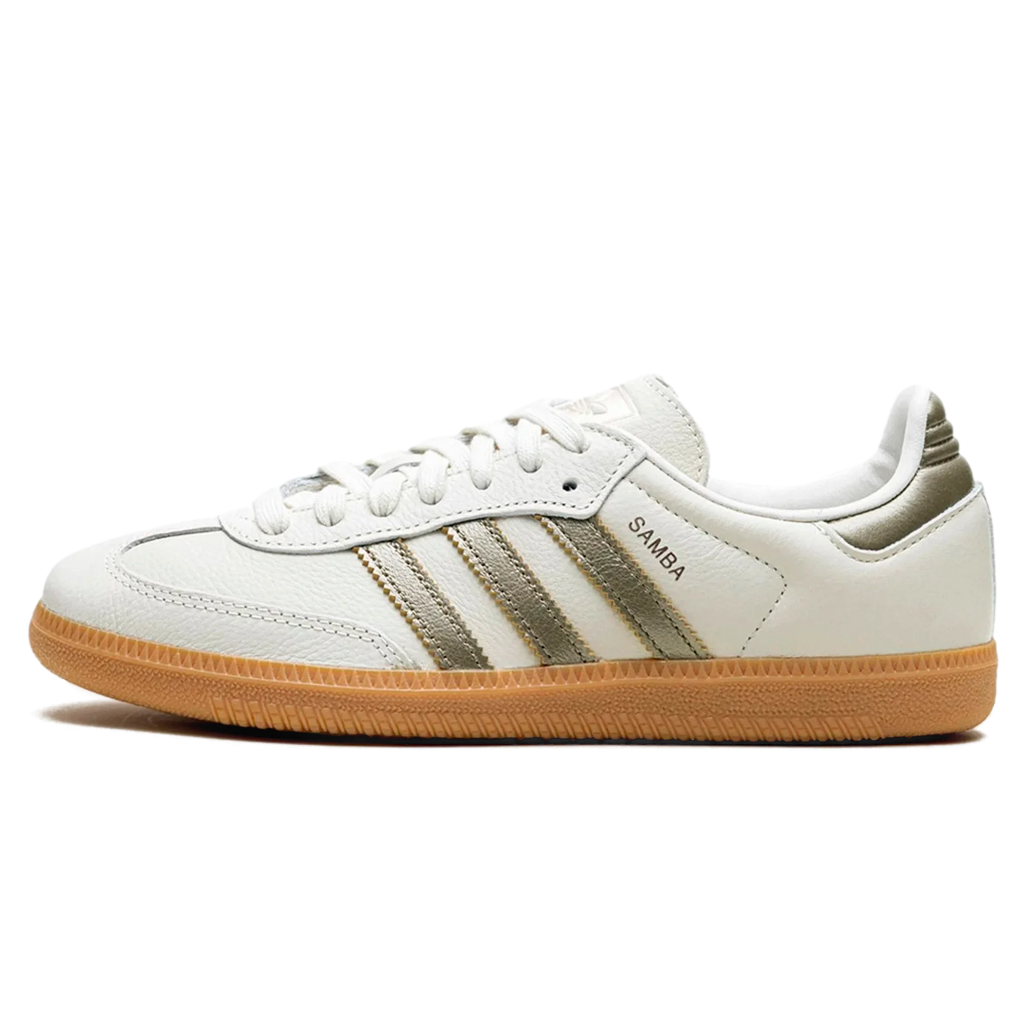 Tênis Adidas Samba OG "Cyber Mettalic" Branco Feminino.