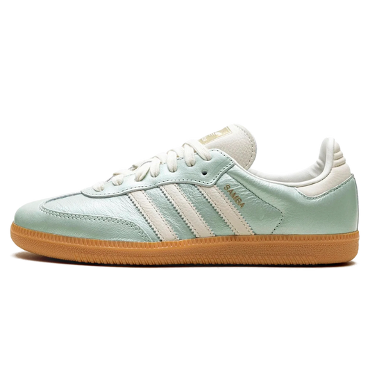 Tênis Adidas Samba OG Feminino "Cyber Mettalic" Azul