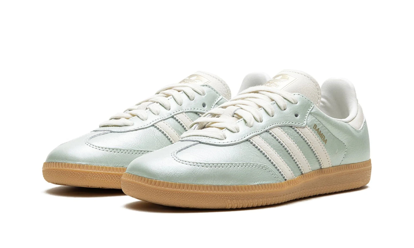 Tênis Adidas Samba OG Feminino "Cyber Mettalic" Azul