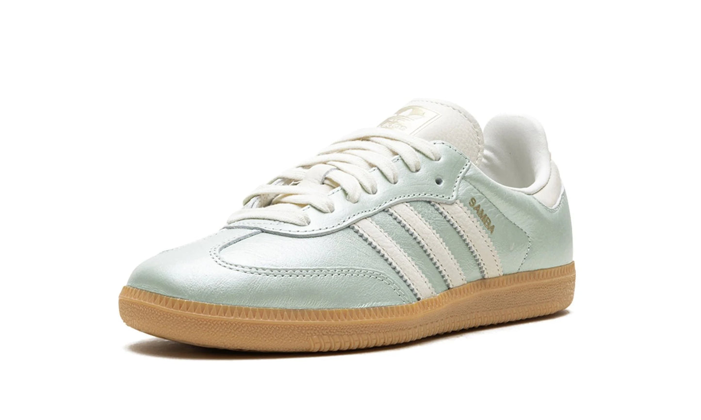 Tênis Adidas Samba OG Feminino "Cyber Mettalic" Azul