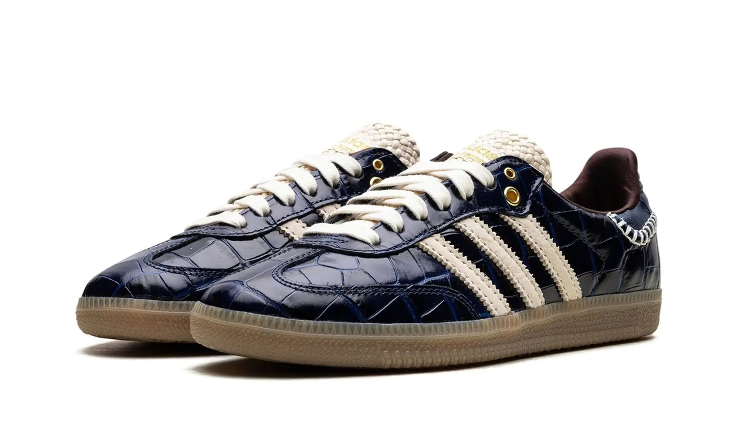 Tênis Adidas Samba x Wales Bonner "Navy Croc" Azul