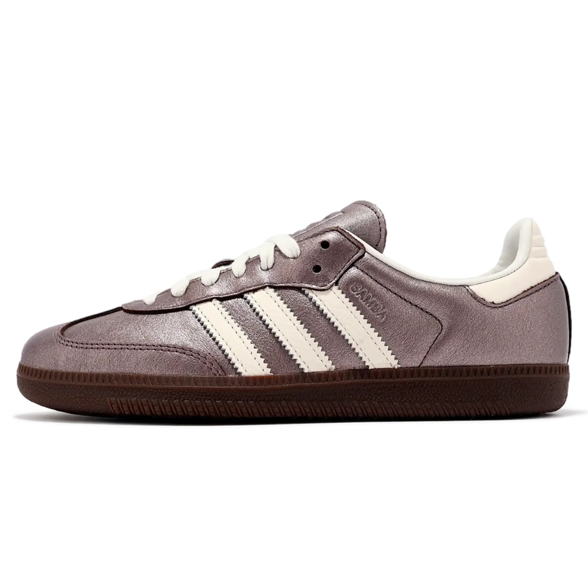 Tênis Adidas Samba OG Feminino "Supplier Colour Off White Gum" Metálico