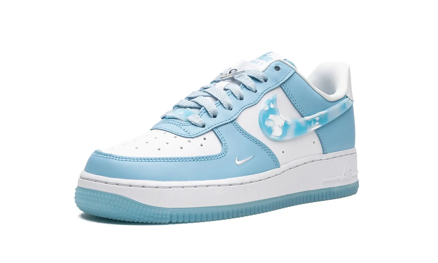 Tenis Air Force 1 Feminino Nail Art Azul Branco Sneaker Sul
