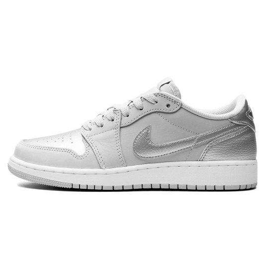 Tênis Air Jordan 1 Low Masculino "Metallic Silver" Prata