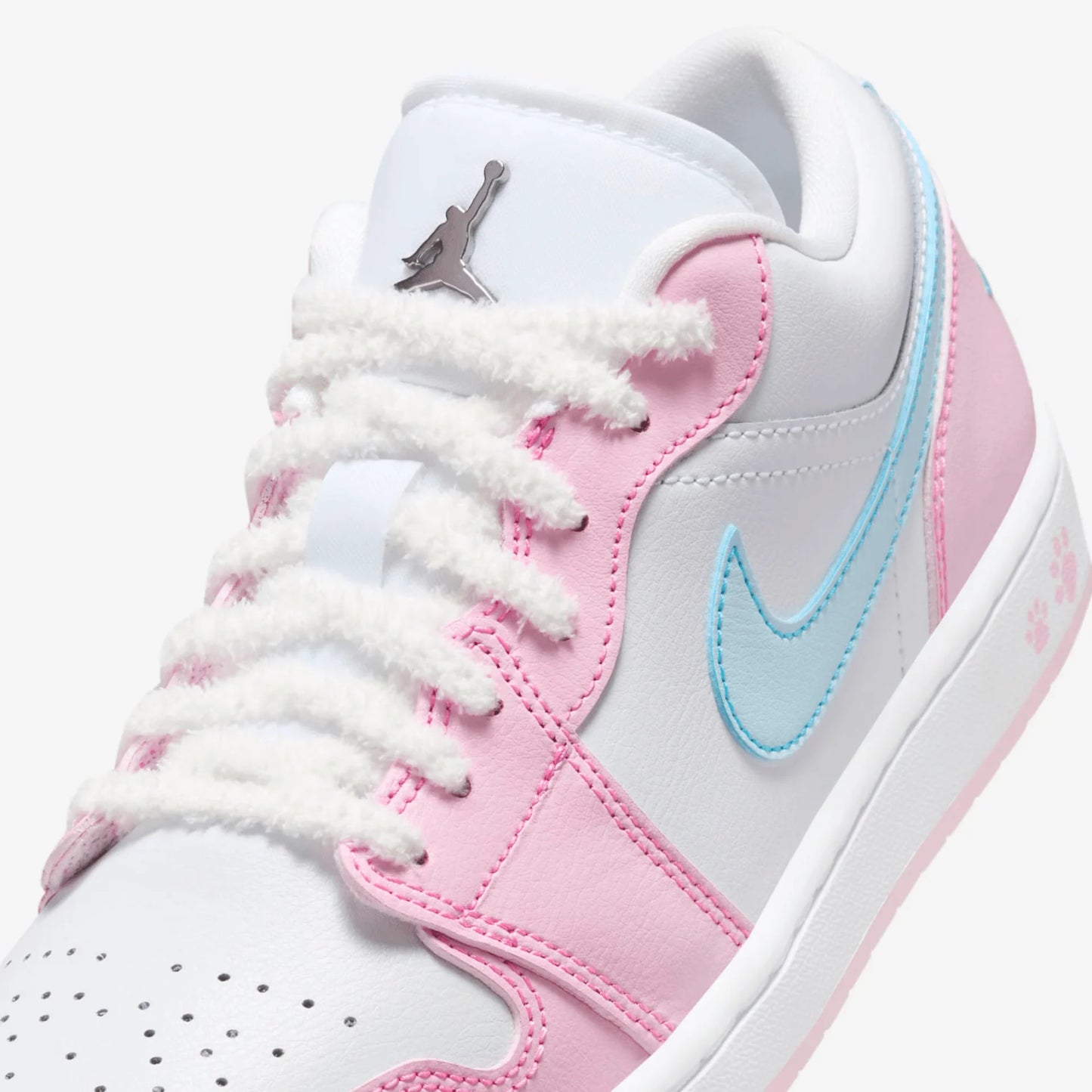 Tênis Air jordan 1 Low Feminino "Paw Print" Rosa