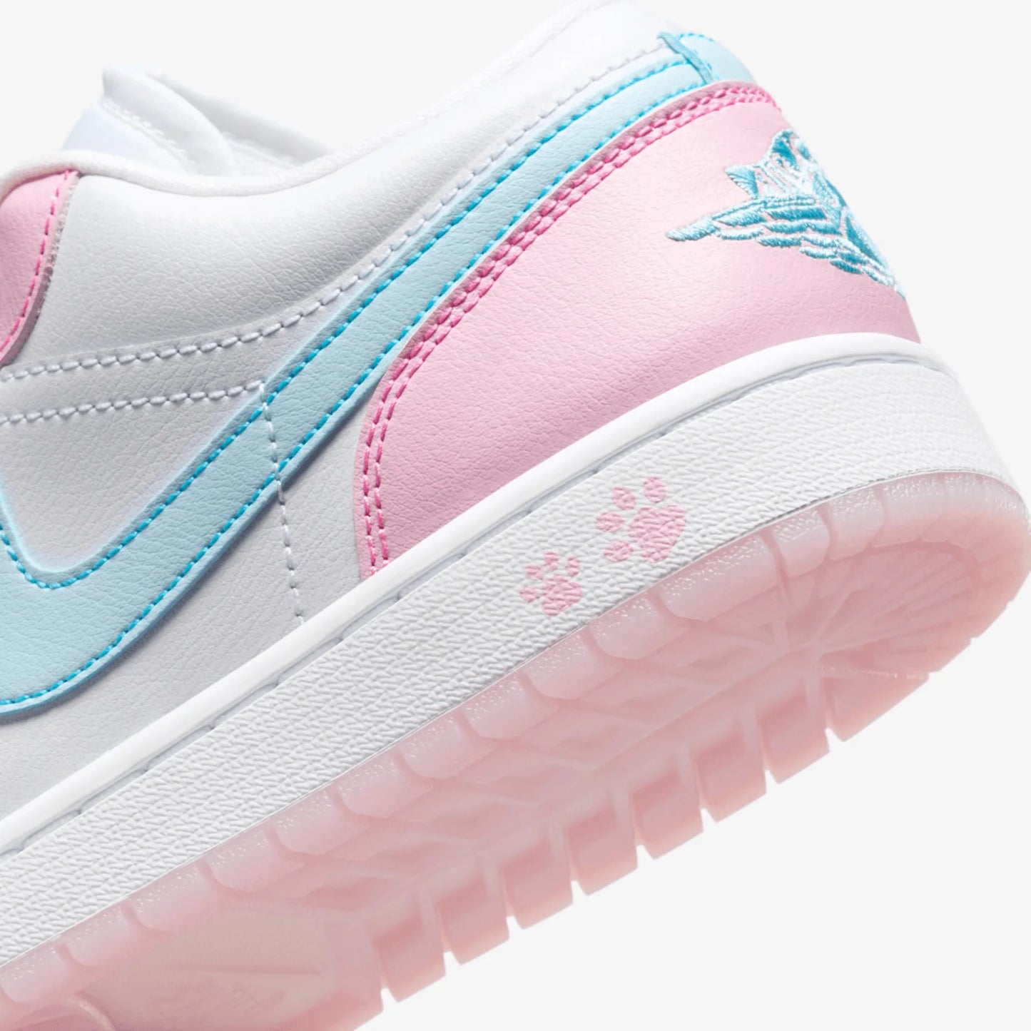 Tênis Air jordan 1 Low Feminino "Paw Print" Rosa