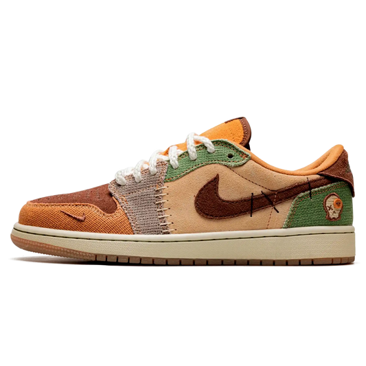 Tênis Air jordan 1 Low Masculino "Voodoo" Marrom / Bege