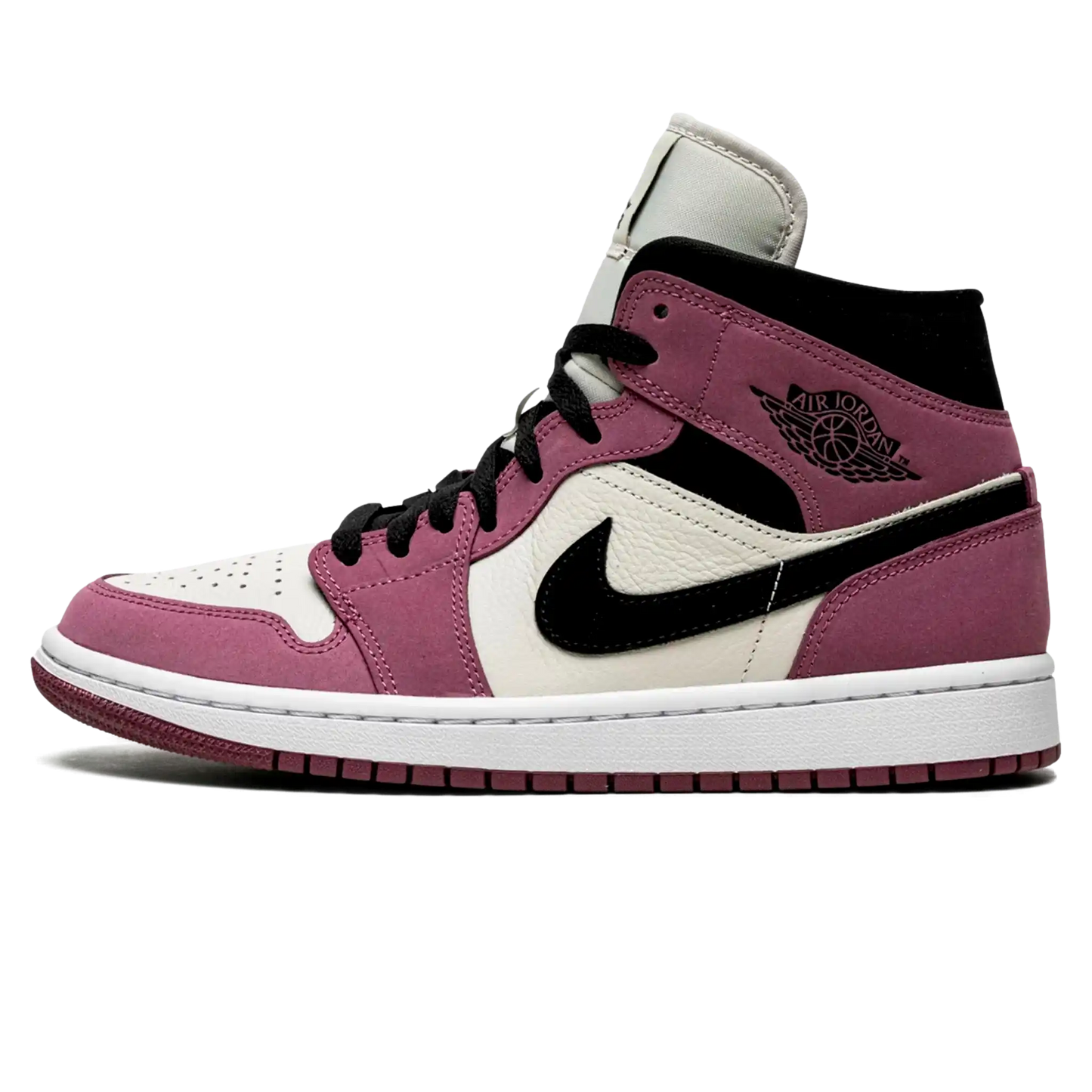 Tênis Air Jordan 1 Mid Feminino "Berry Pink" Rosa