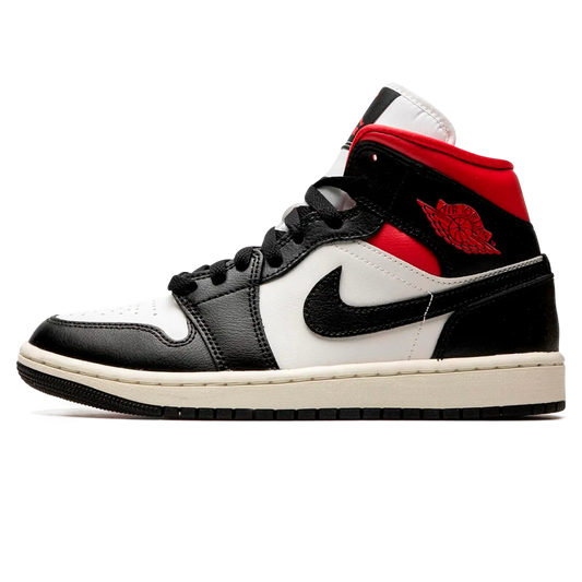 Tênis Air Jordan 1 Mid "Gym Red Panda" Preto / Vermelho