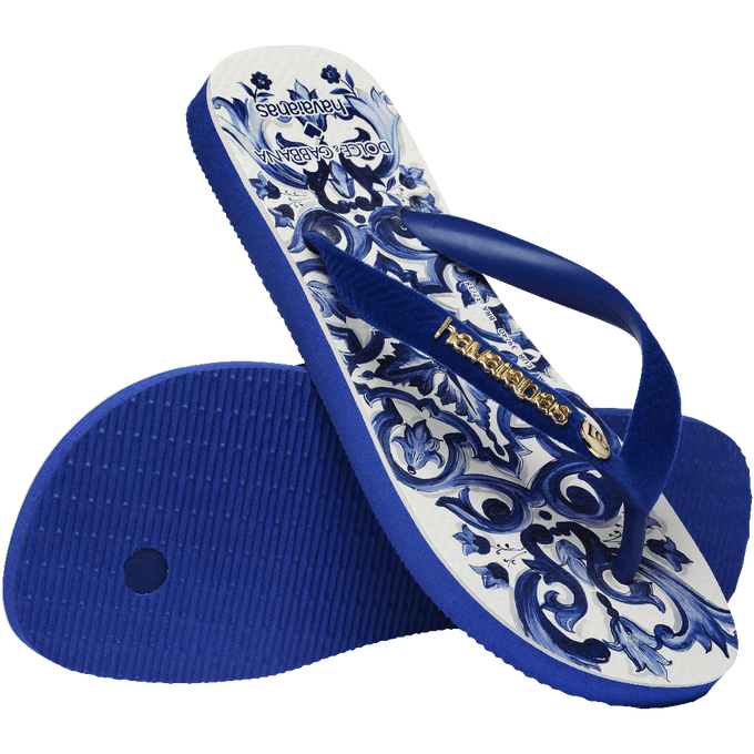 Chinelo Havaianas x Dolce & Gabanna "Blue Mediterraneo" Azul