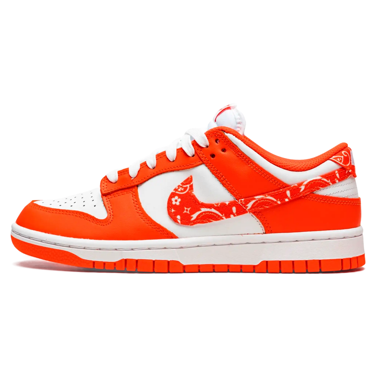 Tênis Nike Dunk Low Feminino "Orange Paisley" Laranja / Branco