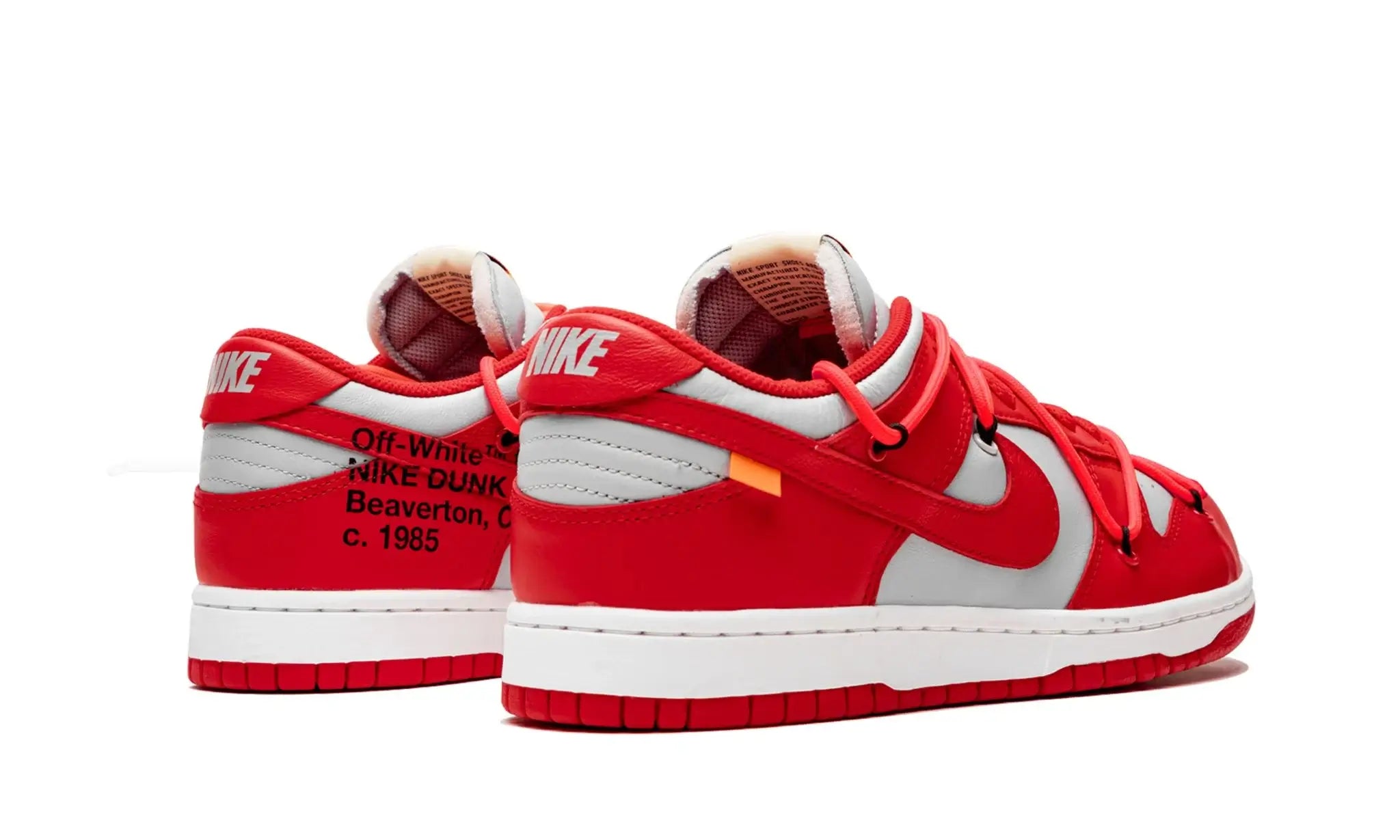 Nike dunk low x off-white university red Clearance