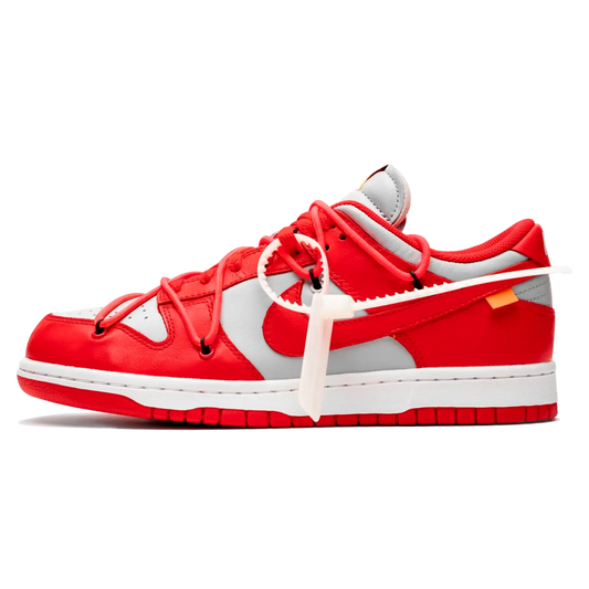 Tênis Nike Dunk Low x Off-White "University Red" Vermelho