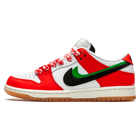 Tênis Nike Dunk Low x Frame "Habib" Vermelho / Branco
